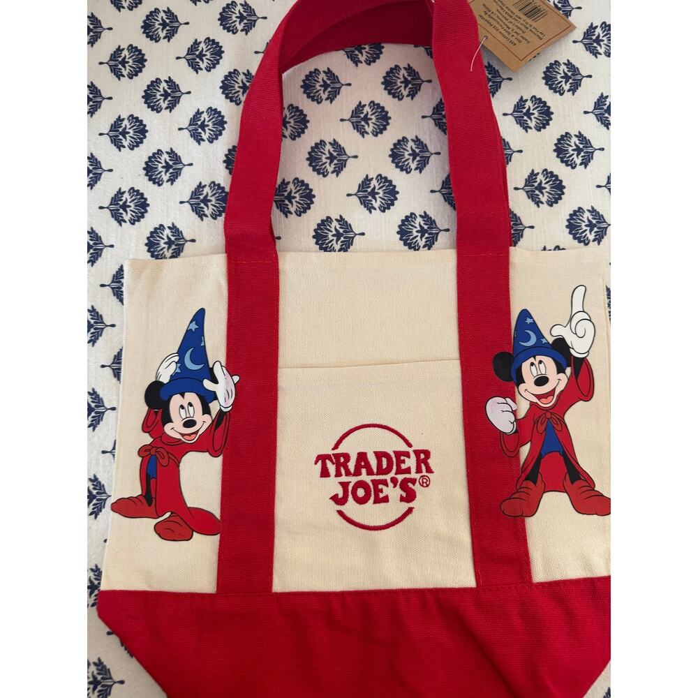 Disney Sorcerer Mickey 2 Custom Made Trader Joes Mini Tote